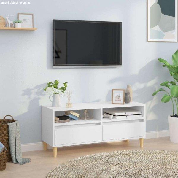 vidaXL fehér szerelt fa TV-szekrény 100x34,5x44,5 cm