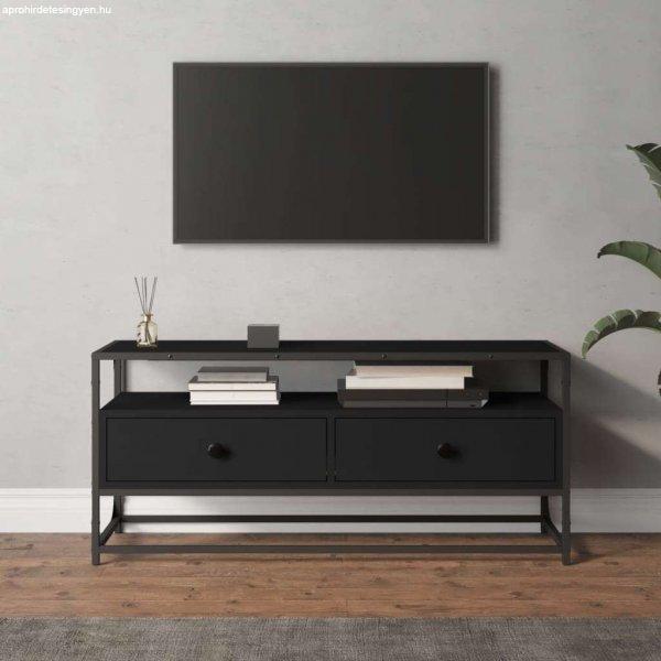 vidaXL fekete szerelt fa TV-szekrény 100 x 35 x 45 cm