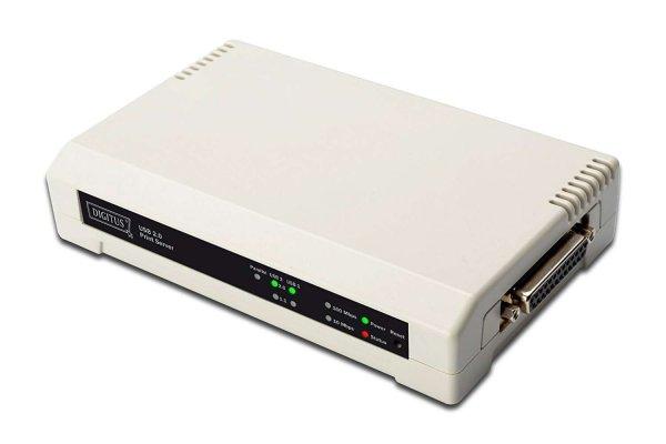 Digitus DN-13006-1 nyomtatószerver Ethernet LAN Fehér