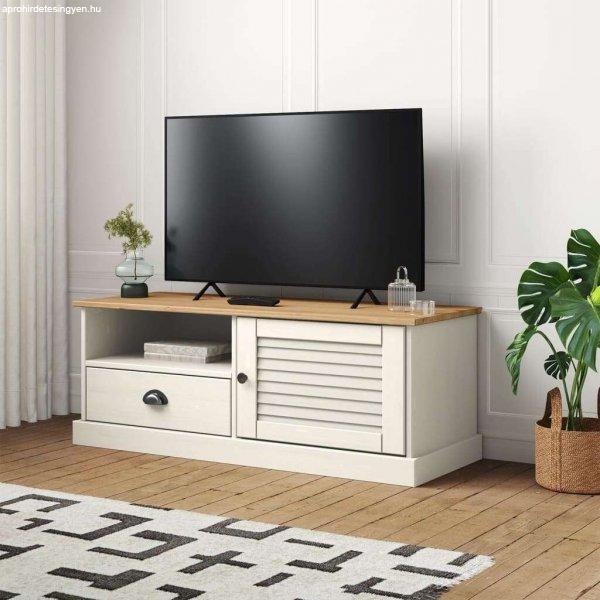 vidaXL VIGO fehér tömör fenyőfa TV-szekrény 106 x 40 x 40 cm