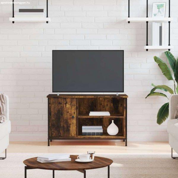 vidaXL füstös tölgyszínű szerelt fa TV-szekrény 80x40x50 cm