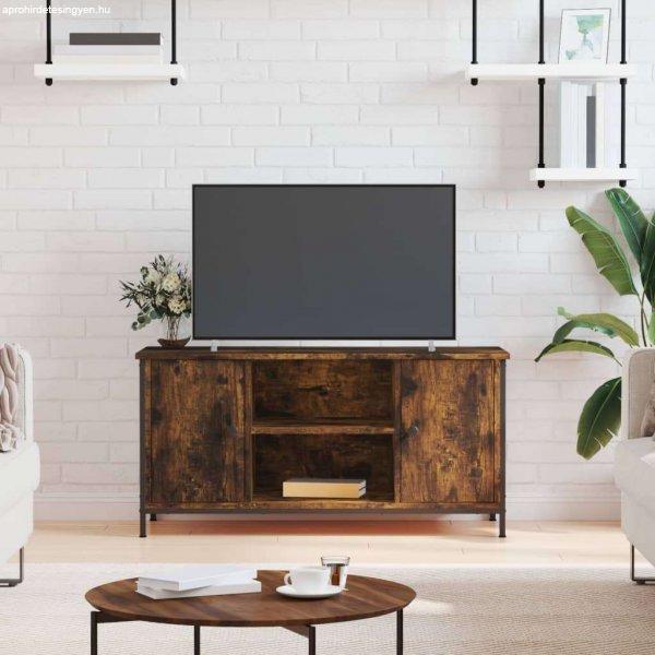 vidaXL füstös tölgyszínű szerelt fa TV-szekrény 100x40x50 cm