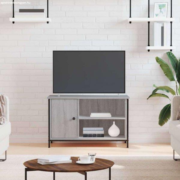 vidaXL szürke sonoma színű szerelt fa TV-szekrény 80x40x50 cm