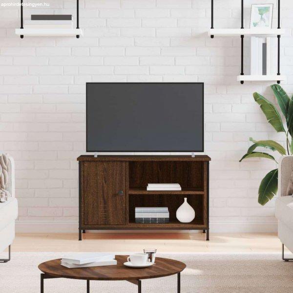 vidaXL barna tölgyszínű szerelt fa TV-szekrény 80x40x50 cm