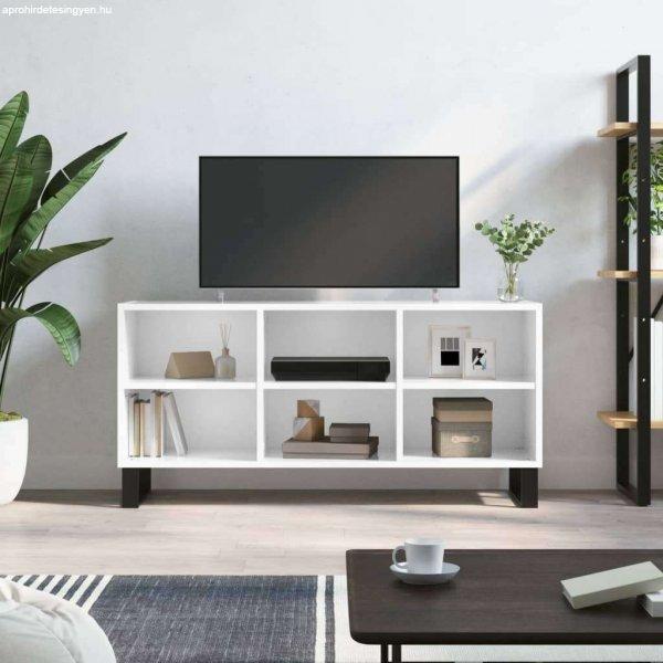 vidaXL fehér magasfényű szerelt fa TV-szekrény 103,5 x 30 x 50 cm
