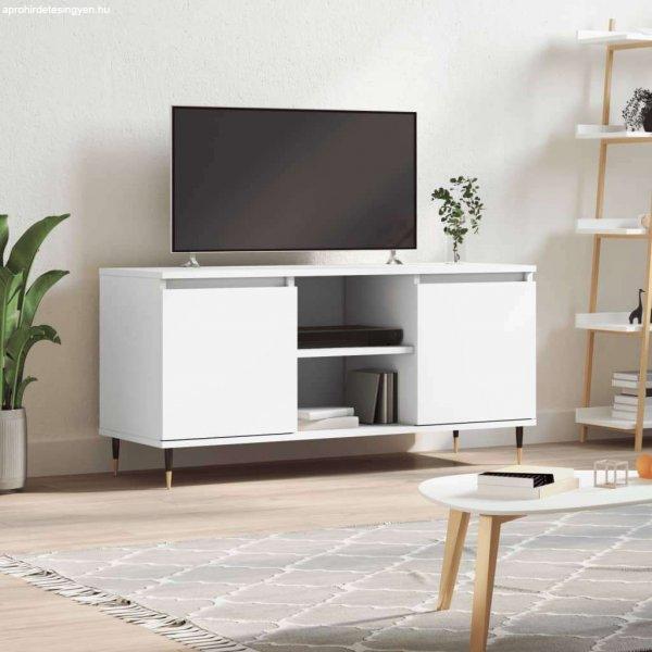 vidaXL fehér szerelt fa TV-szekrény 104 x 35 x 50 cm