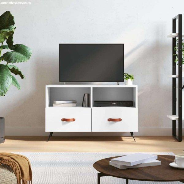 vidaXL fehér szerelt fa TV-szekrény 80 x 36 x 50 cm