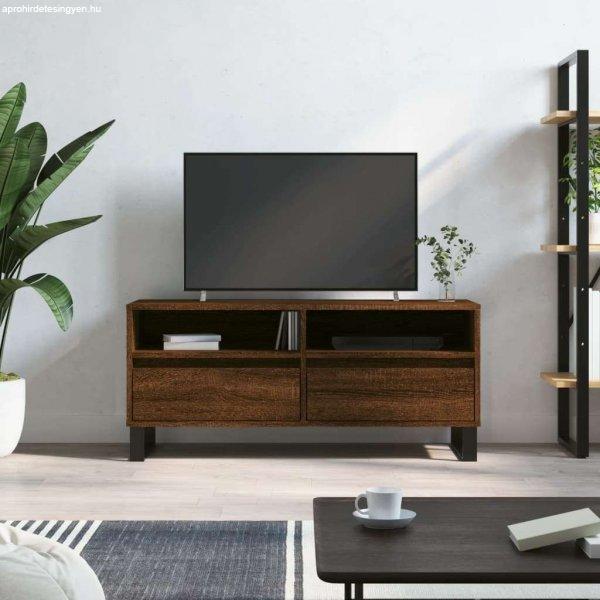 vidaXL barna tölgyszínű szerelt fa TV-szekrény 100x34,5x44,5 cm