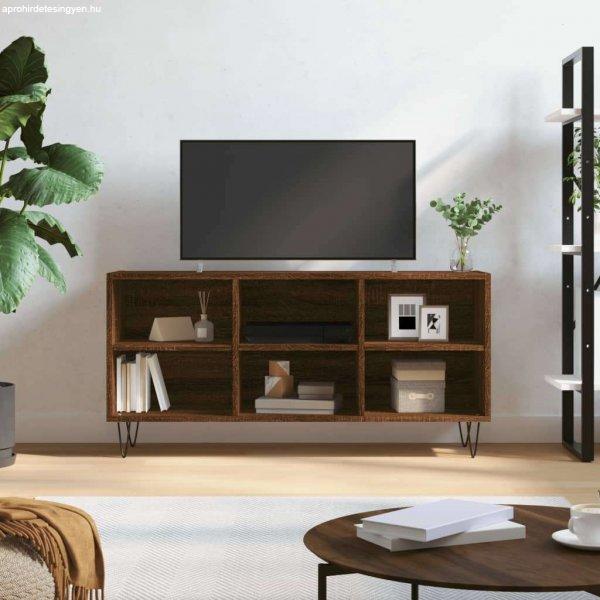 vidaXL barna tölgyszínű szerelt fa TV-szekrény 103,5x30x50 cm