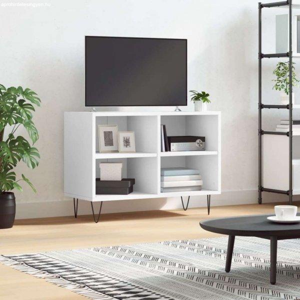 vidaXL fehér szerelt fa TV-szekrény 69,5x30x50 cm