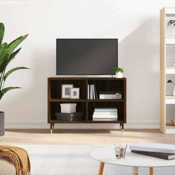 vidaXL barna tölgy színű szerelt fa TV-szekrény 69,5x30x50 cm