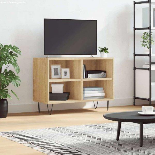 vidaXL sonoma-tölgyszínű szerelt fa TV-szekrény 69,5x30x50 cm