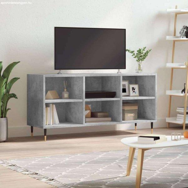 vidaXL betonszürke szerelt fa TV-szekrény 103,5x30x50 cm