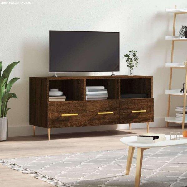 vidaXL barna tölgyszínű műfa TV-szekrény 102 x 36 x 50 cm