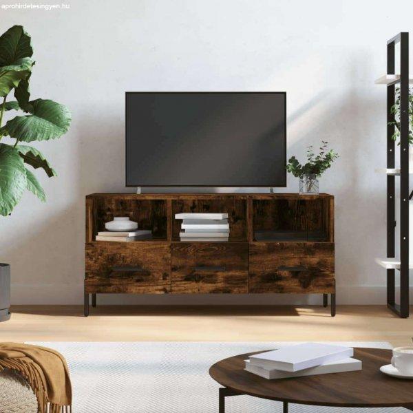 vidaXL füstös tölgyszínű műfa TV-szekrény 102 x 36 x 50 cm