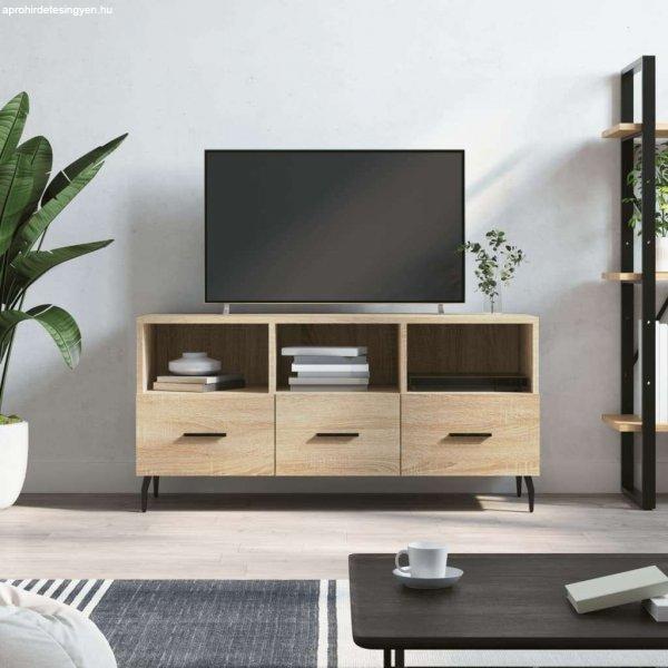 vidaXL sonoma-tölgyszínű műfa TV-szekrény 102 x 36 x 50 cm