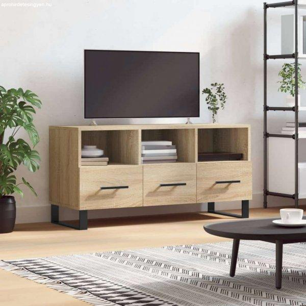 vidaXL sonoma-tölgyszínű műfa TV-szekrény 102 x 36 x 50 cm