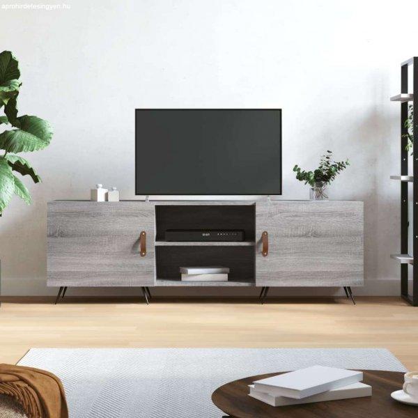 vidaXL szürke sonoma színű műfa TV-szekrény 150x30x50 cm