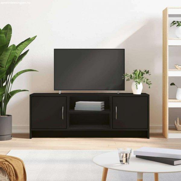 vidaXL fekete szerelt fa TV-szekrény 102x30x37,5 cm