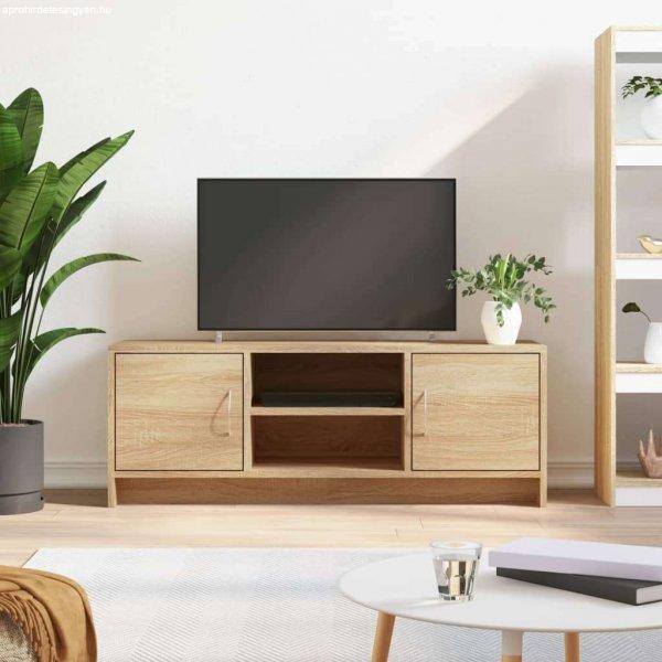 vidaXL sonoma-tölgyszínű szerelt fa fali TV-szekrény 102x30x37,5 cm