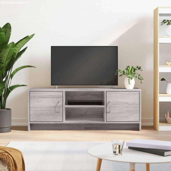 vidaXL szürke sonoma színű szerelt fa TV-szekrény 102x30x37,5 cm