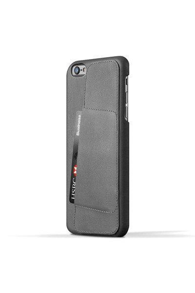 Mujjo SL070GY Lthr Wallet Case80 iPhone 6 Plus tok - Sötétszürke