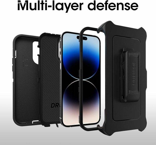 OtterBox Defender iPhone 14 Pro Max Tok - Fekete