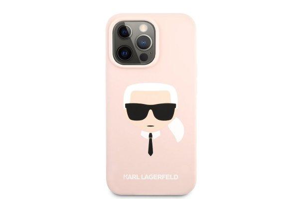 Karl Lagerfeld Head Liquid Apple iPhone 13 Pro Szilikon Tok -
Rózsaszín/Mintás