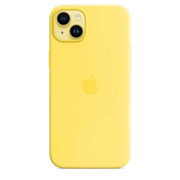 Apple iPhone 14 Plus Silicone Case with MagSafe - Canary Yellow (SEASONAL 2023
Spring)