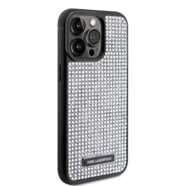 Karl Lagerfeld tok ezüst KLHCP15XHDSPLG Apple Iphone 15 Pro Max készülékhez