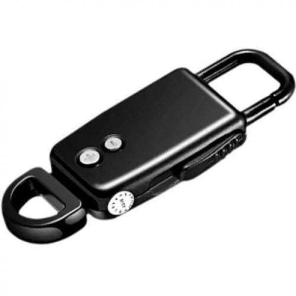 Kulcstartó rögzítő iUni MR11, 8 GB memória, MP3 lejátszó funkció, fekete