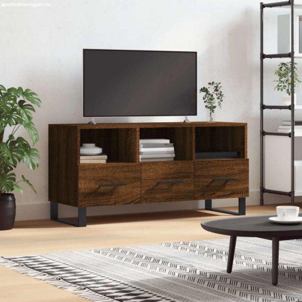 vidaXL barna tölgy színű műfa TV-szekrény 102 x 36 x 50 cm