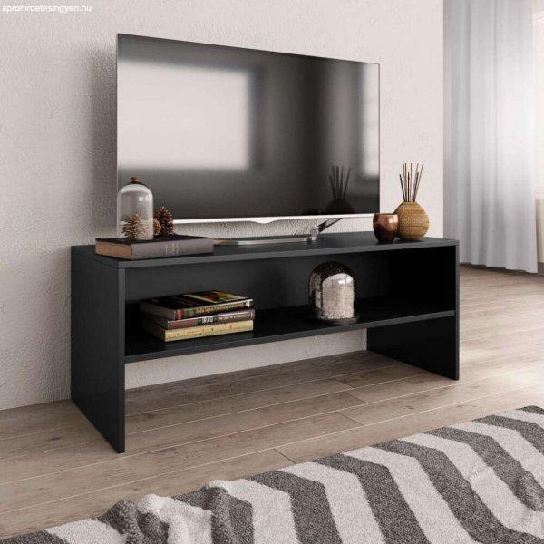 vidaXL fekete forgácslap TV-szekrény 100 x 40 x 40 cm