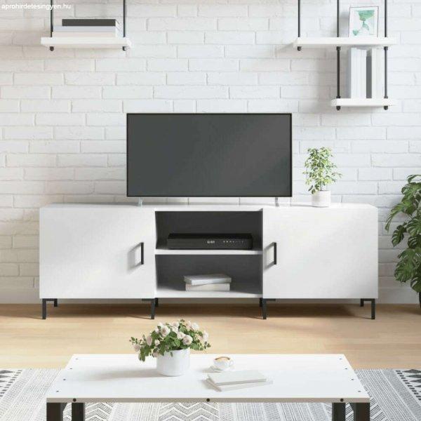 vidaXL fehér magasfényű műfa TV-szekrény 150x30x50 cm