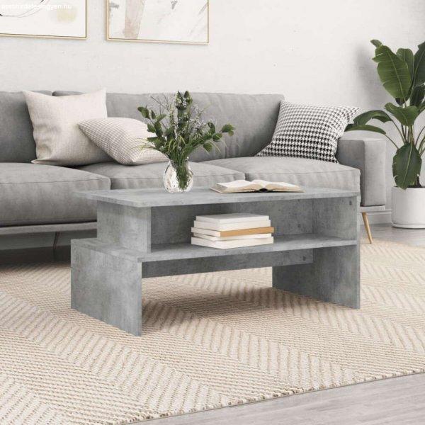vidaXL betonszürke szerelt fa dohányzóasztal 90 x 55 x 42,5 cm
