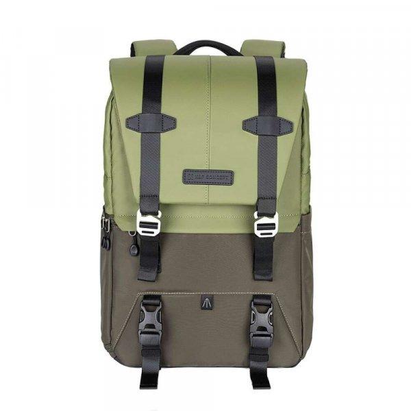 K&F Concept Beta Backpack 20 literes, fotós hátizsák, sötét zöld színben