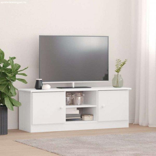vidaXL ALTA fehér tömör fenyőfa TV-szekrény 112x35x41 cm