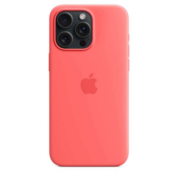 Apple iPhone 15 Pro Max Silicone Case w MagSafe - Guava