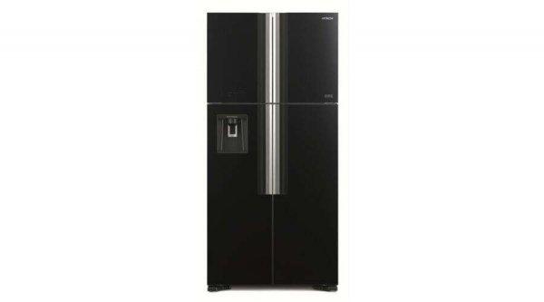 HITACHI W661PRU1.GBK szabadonálló hűtőszekrény, 4 ajtós, 540l, fekete
üveg