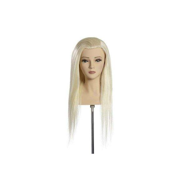 L'Image Anna modellező babafej 52cm természetes világos szőke hajjal