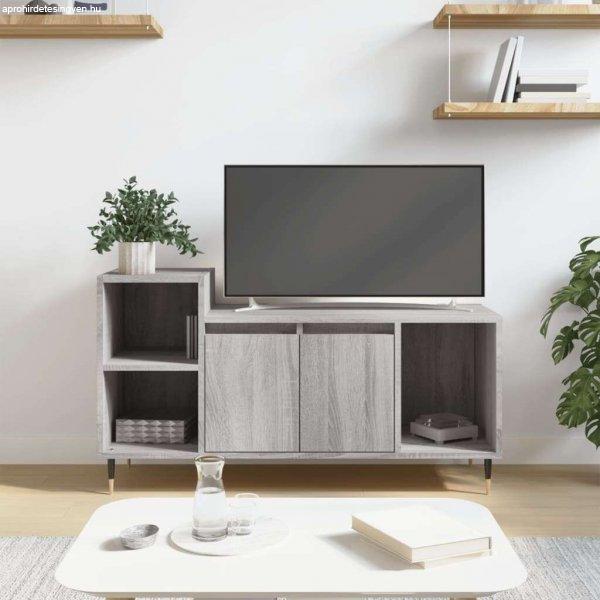 vidaXL szürke sonoma színű szerelt fa TV-szekrény 100x35x55 cm