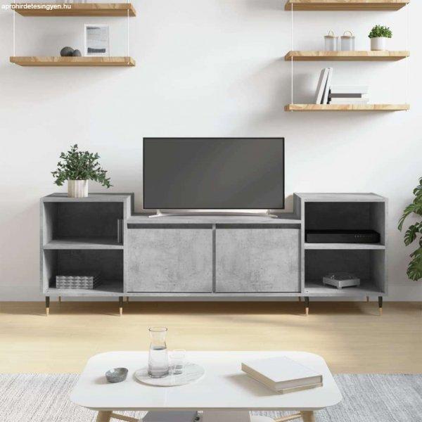 vidaXL betonszürke szerelt fa TV-szekrény 160x35x55 cm