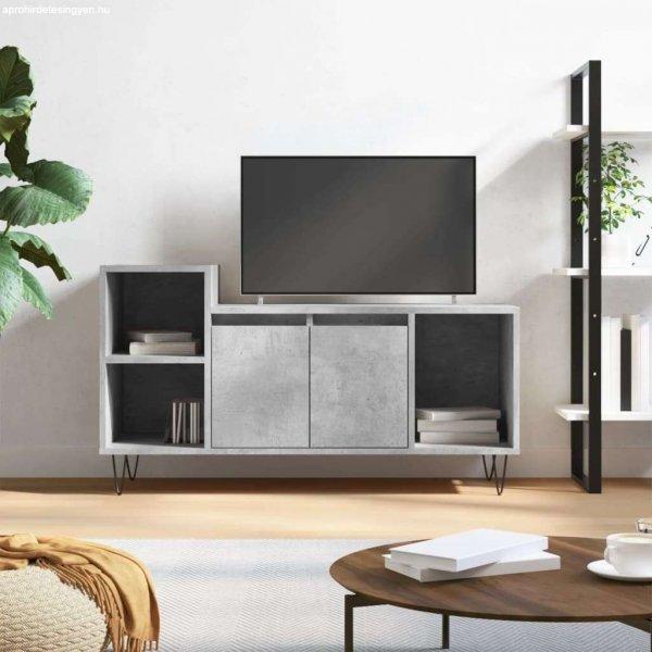 vidaXL betonszürke szerelt fa TV-szekrény 100 x 35 x 55 cm