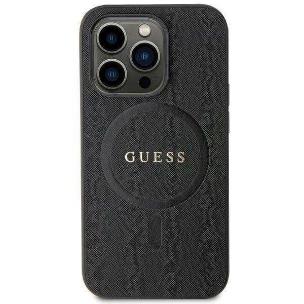 Guess GUHMN61PSAHMCK tok iPhone 11 / Xr készülékhez - fekete Saffiano MagSafe