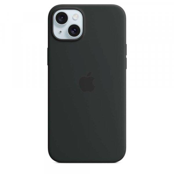 Apple iPhone 15 Plus Szilikon Magsafe tok,Fekete
