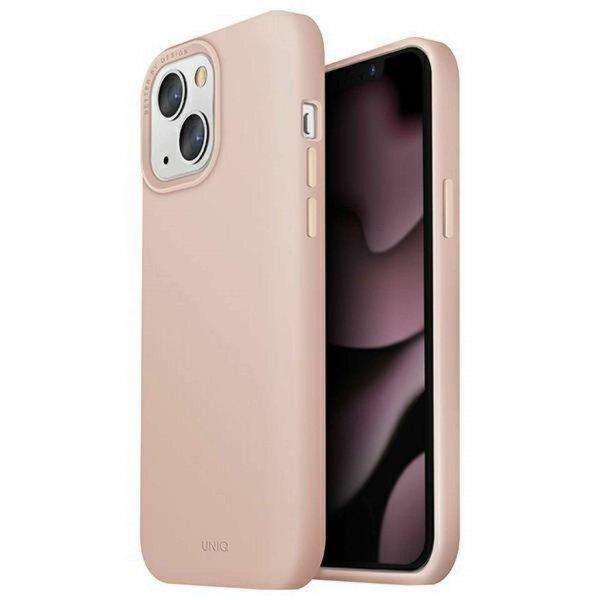 UNIQ Lino Hue iPhone 13 6.1 hüvelykes tok, rózsaszín/pír rózsaszín MagSafe