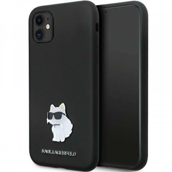 Karl Lagerfeld KLHCN61SMHCNPK tok iPhone 11 / Xr telefonhoz - fekete szilikon C
fém tű