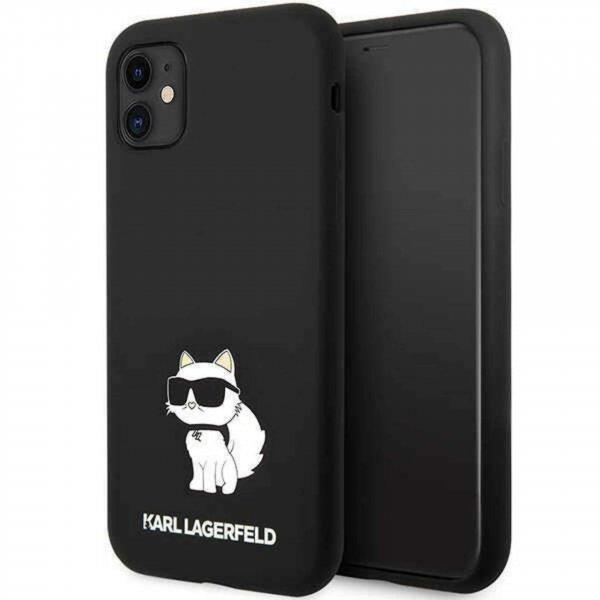 Karl Lagerfeld KLHCN61SNCHBCK iPhone 11/ XR keménytok, fekete/fekete szilikon
csupa