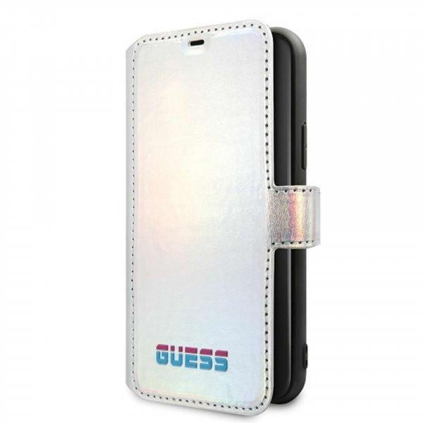Guess GUFLBKN65BLD iPhone 11 Pro Max ezüst/ezüst könyv Iridescent