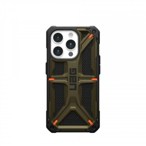 UAG Monarch - védőtok iPhone 15 Pro-hoz (kevlár elem zöld)
